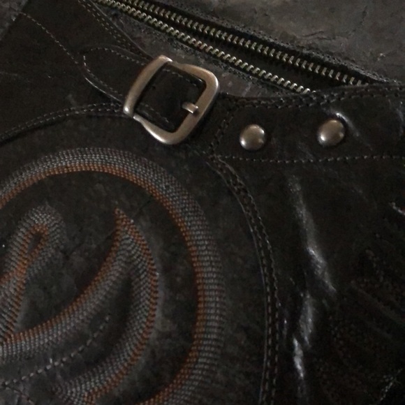 ✨ Rare ✨ EUC AMAZING Ariat Black Distressed Studded Cowboy Boots 7.5 B 🔥… - Picture 6 of 9